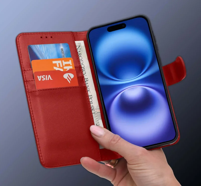 etui-do-iphone-16-czerwone-magnetyczne-z-klapka-ze-szklem