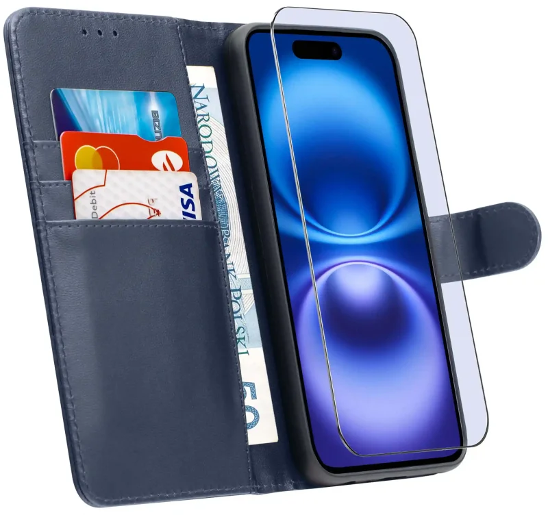 etui-do-iphone-16-granatowe-magnetyczne-z-klapka-ze-szklem