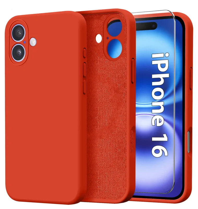 etui-do-iphone-16-czerwone-silikonowe-ze-szklem