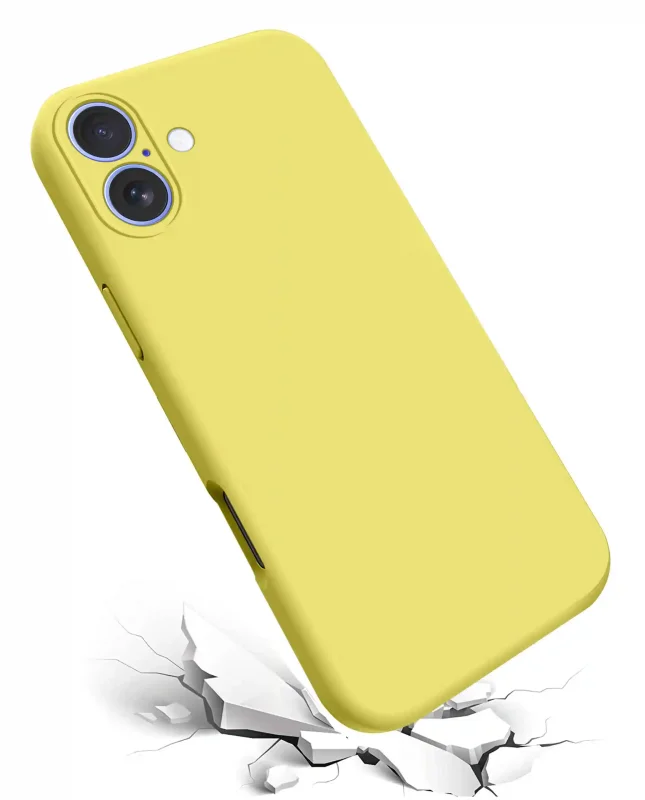 etui-do-iphone-16-zolte-silikonowe-ze-szklem