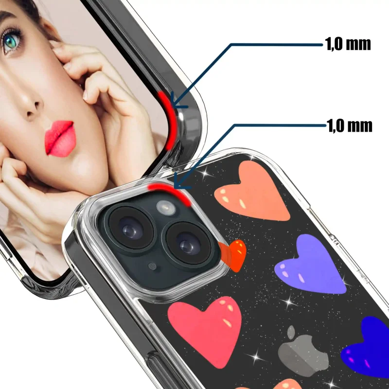 etui-do-iphone-15-bezbarwne-brokat-wzor-ze-szklem