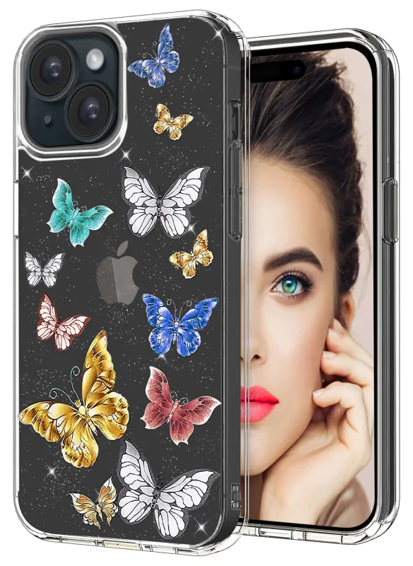 etui-do-iphone-15-bezbarwne-brokat-wzor-szklo