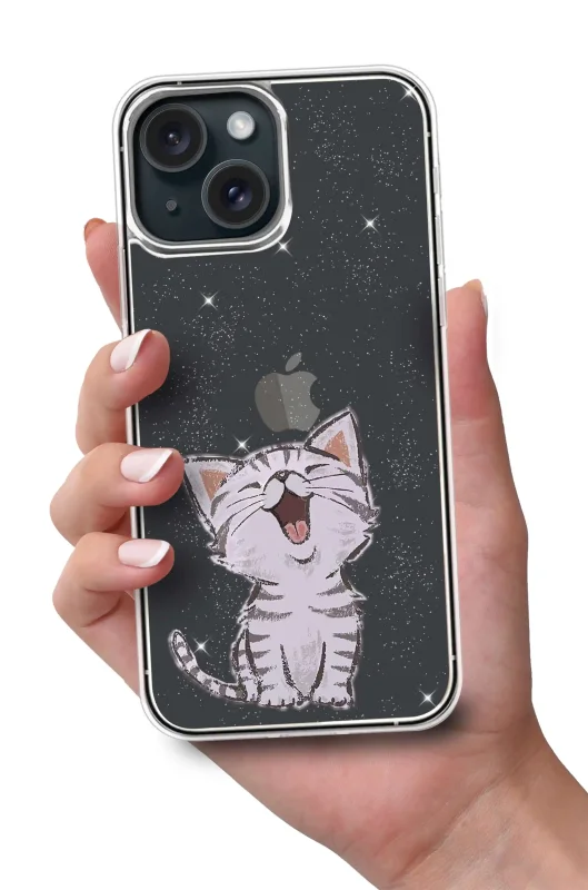 etui-do-iphone-15-bezbarwne-brokat-wzor-ze-szklem