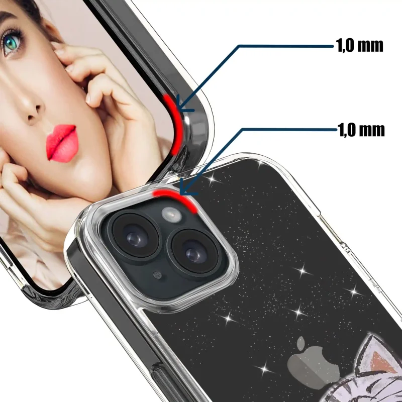 etui-do-iphone-15-bezbarwne-brokat-wzor-ze-szklem