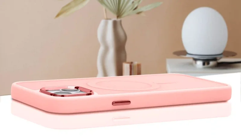 etui-do-iphone-15-magsafe-matowe-rozowe-ze-szklem