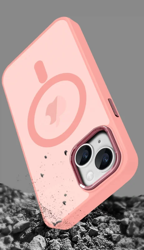 etui-do-iphone-15-magsafe-matowe-rozowe-ze-szklem