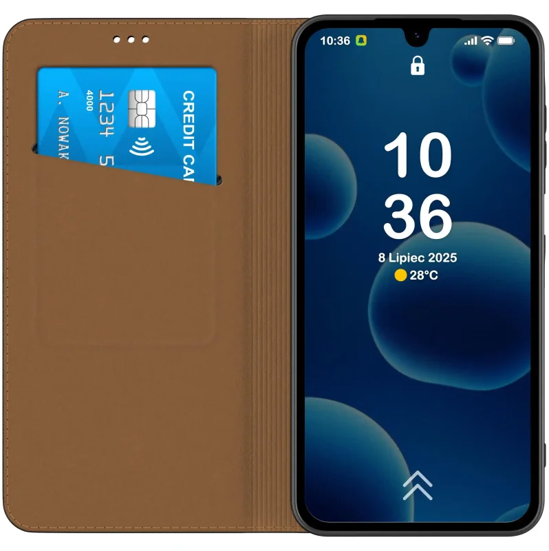 etui-do-samsung-galaxy-m15-5g-skorzane-zamykane-czarne-ze-szklem