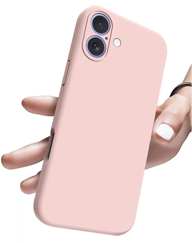etui-do-iphone-16-plus-jasnorozowe-silikonowe-ze-szklem