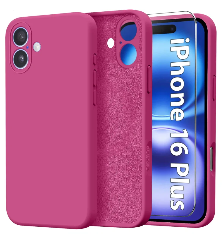 etui-do-iphone-16-plus-rozowe-silikonowe-ze-szklem