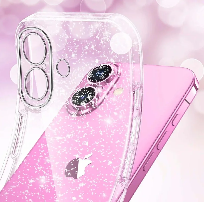 etui-do-iphone-16-plus-bezbarwne-z-brokatem-ze-szklem