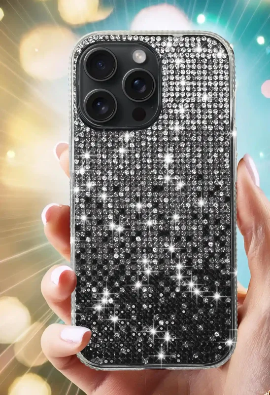 etui-do-iphone-15-pro-silikonowe-diamond-czarne-ze-szklem