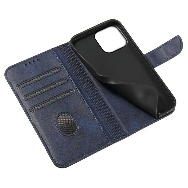 etui-do-iphone-15-pro-skorzane-z-klapka-granatowe-ze-szklem