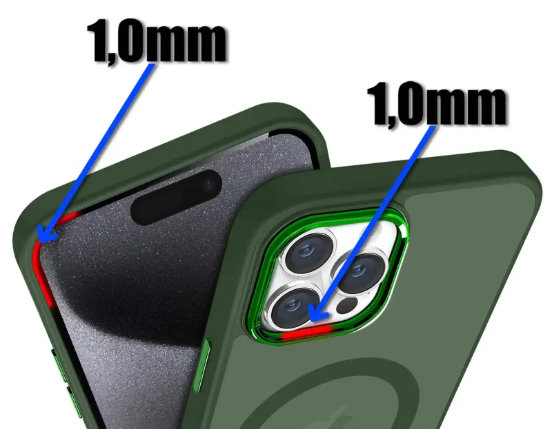 etui-do-iphone-15-pro-magsafe-matowe-zielone-ze-szklem