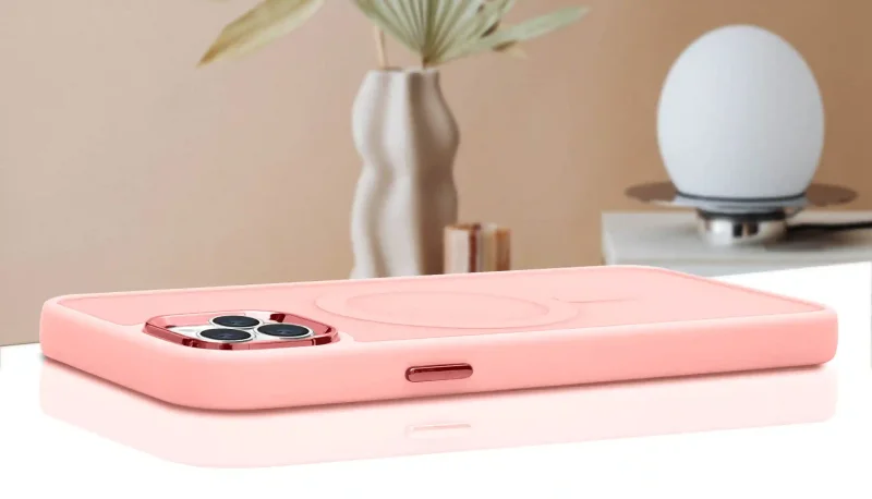 etui-do-iphone-15-pro-magsafe-matowe-rozowe-ze-szklem