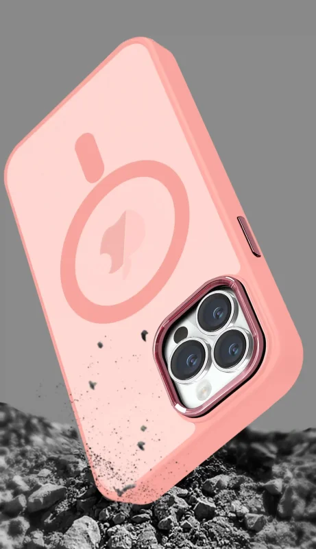 etui-do-iphone-15-pro-magsafe-matowe-rozowe-ze-szklem