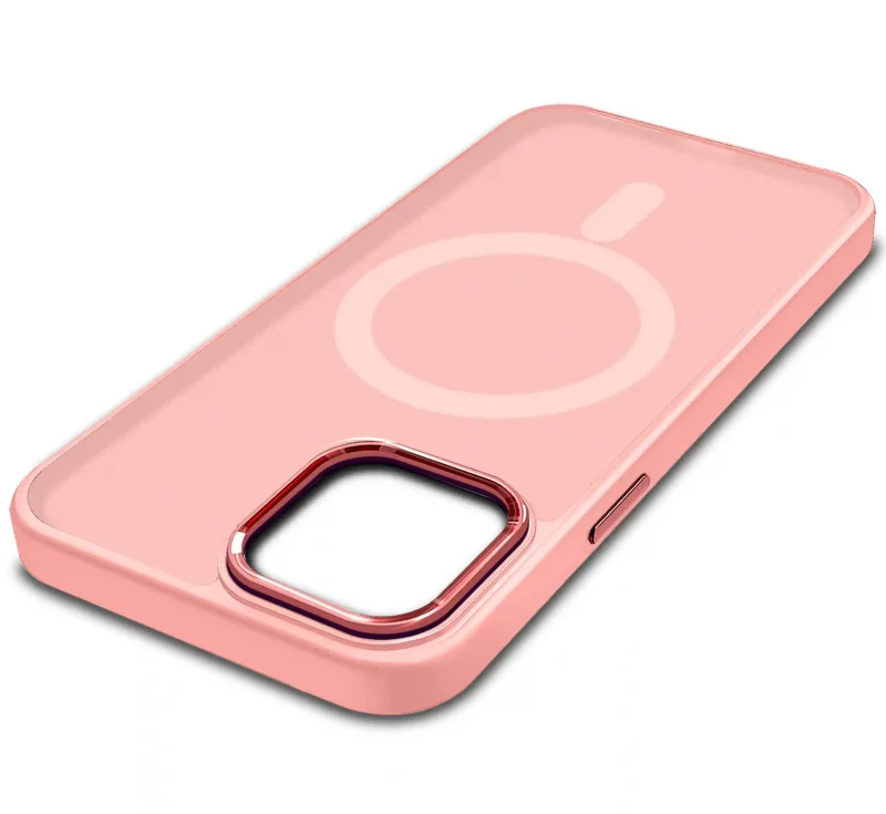 etui-do-iphone-15-pro-magsafe-matowe-rozowe-ze-szklem