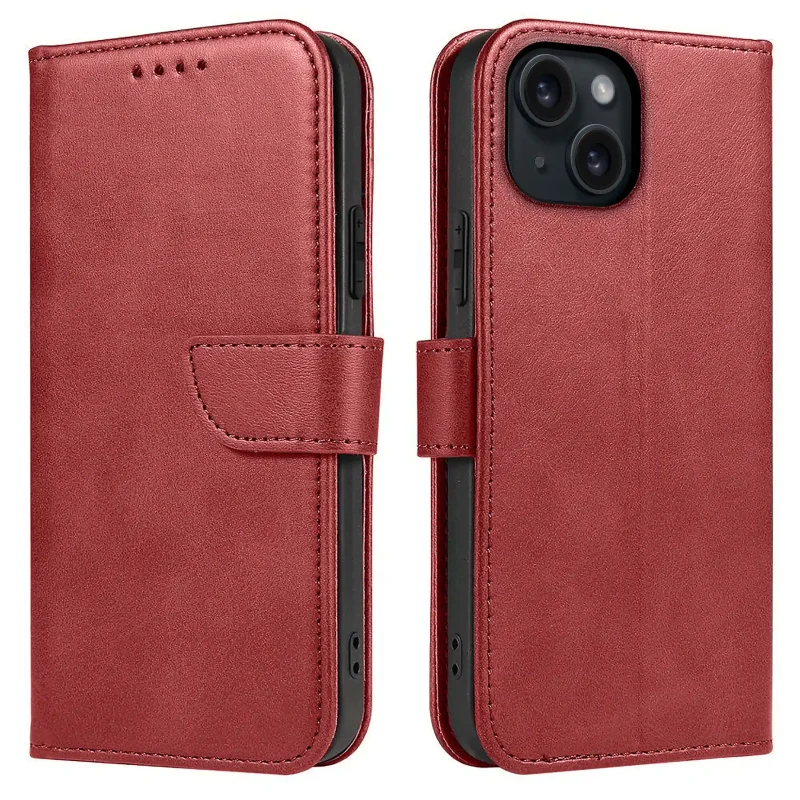etui-do-iphone-15-plus-skorzane-z-klapka-burgundowe-ze-szklem