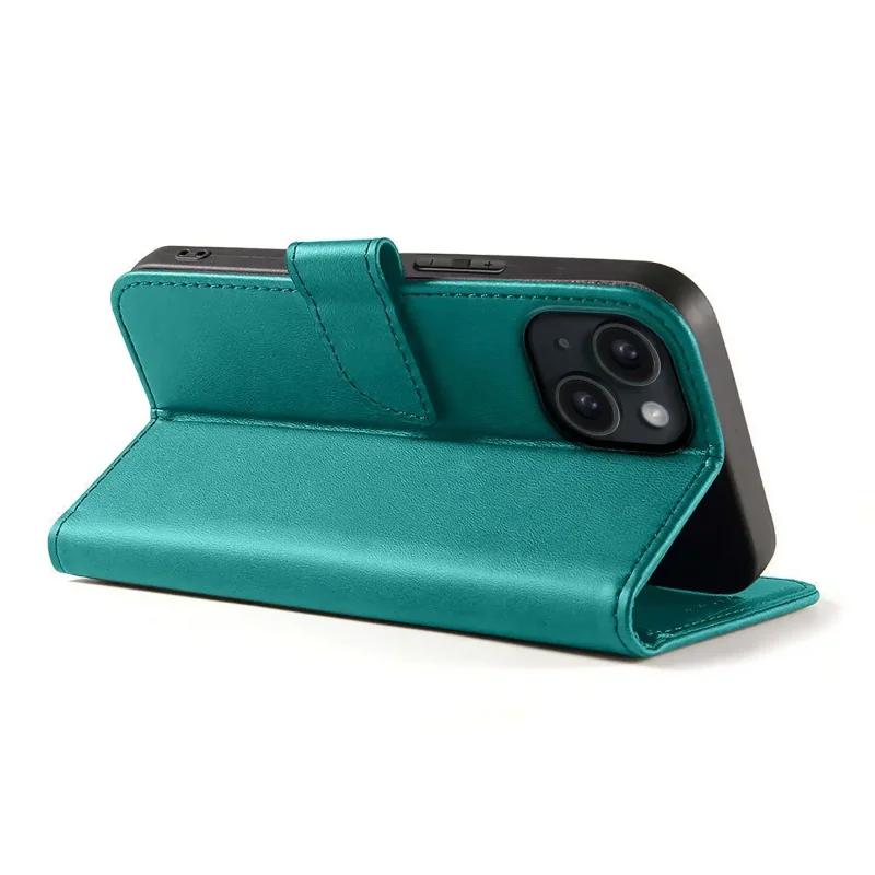 etui-do-iphone-15-plus-skorzane-z-klapka-turkusowe-ze-szklem