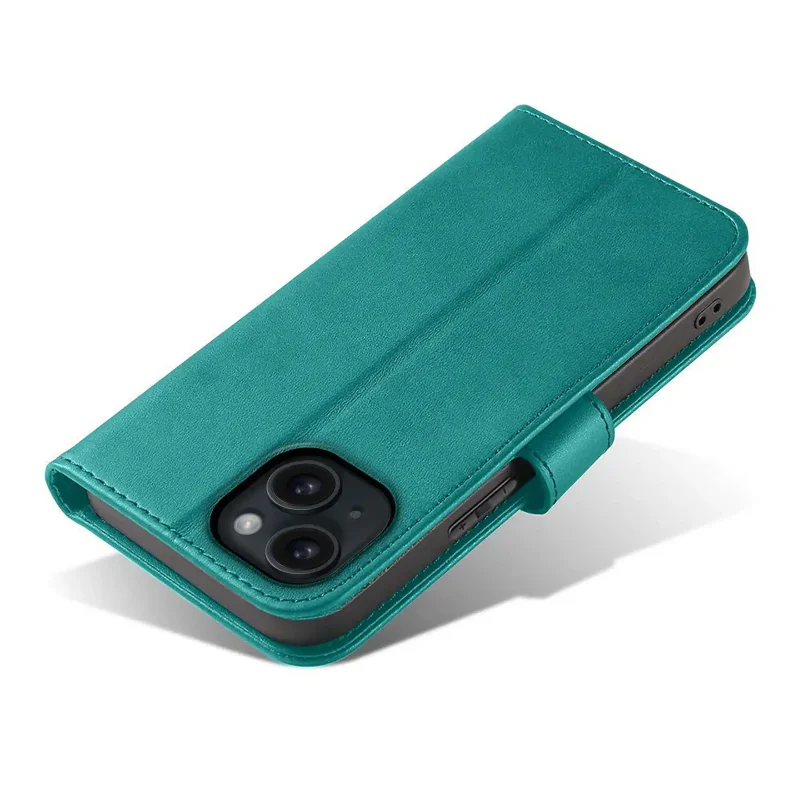 etui-do-iphone-15-plus-skorzane-z-klapka-turkusowe-ze-szklem