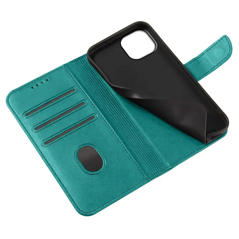 etui-do-iphone-15-plus-skorzane-z-klapka-turkusowe-ze-szklem