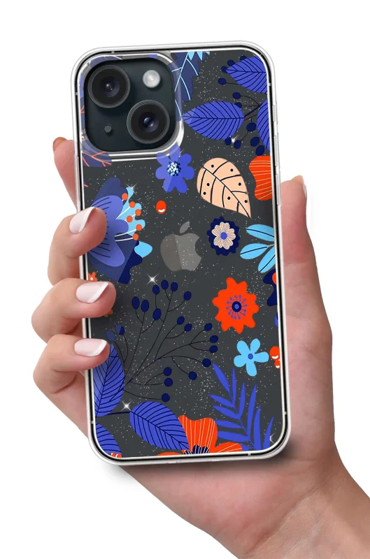 etui-do-iphone-15-plus-bezbarwne-brokat-wzor-liscie-szklo