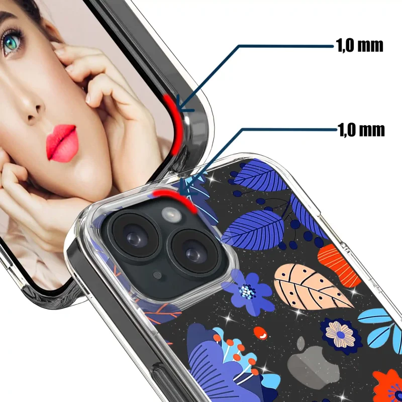 etui-do-iphone-15-plus-bezbarwne-brokat-wzor-liscie-szklo