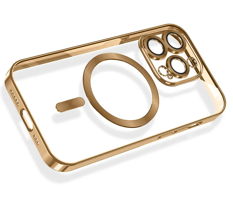 etui-do-iphone-15-pro-max-magsafe-zlota-ramka-ze-szklem