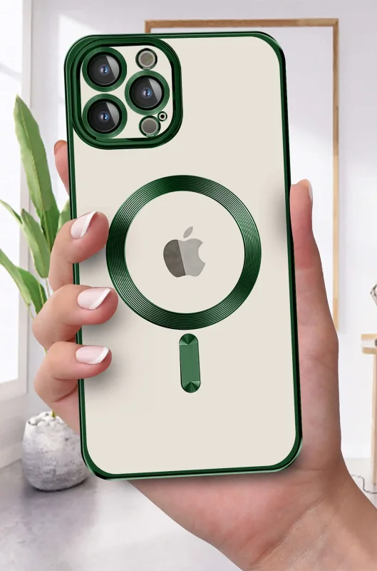 etui-do-iphone-15-pro-max-magsafe-zielona-ramka-ze-szklem