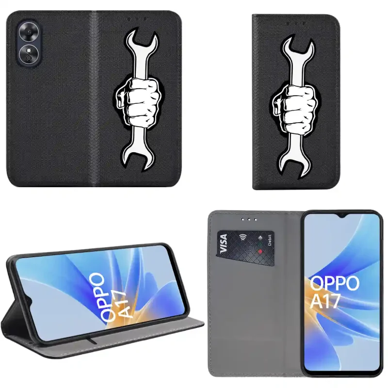 etui-malowane-zamykane-do-oppo-a17-wzor-piesc-klucz-szklo