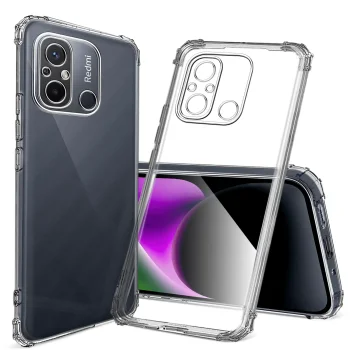 Etui przeźroczyste do Xiaomi Redmi 12C + szkło