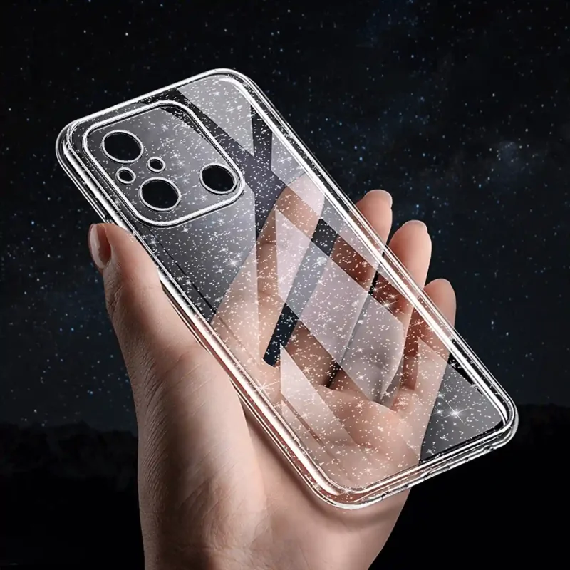 etui-do-xiaomi-redmi-12c-bezbarwne-z-brokatem-szklo