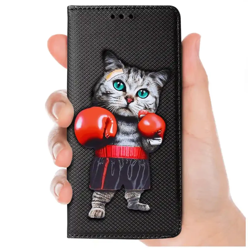 etui-do-samsung-galaxy-a52-a52s-5g-zamykane-malowane-wzor-kot-ze-szklem