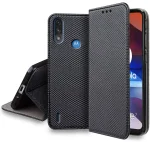 Etui Zamykane do Motorola Moto E7 Power / E7i Power czarne + szkło