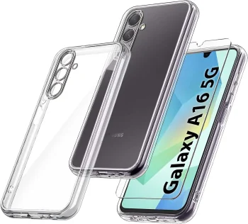 Etui do Samsung Galaxy A16 5G bezbarwne wzmacniane ze szkłem