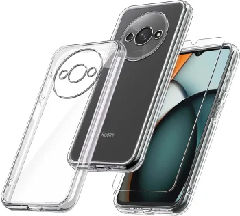 Etui do Xiaomi Redmi A3 4G bezbarwne wzmacniane ze szkłem