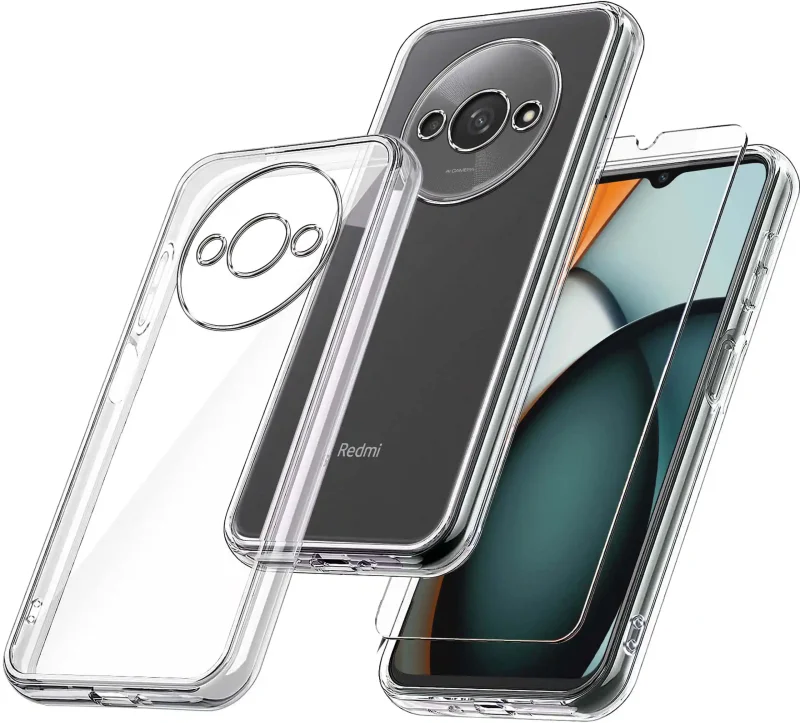 etui-do-xiaomi-redmi-a3-4g-bezbarwne-wzmacniane-ze-szklem