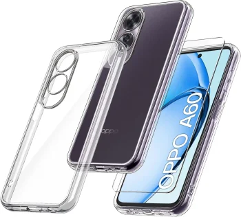 Etui do Oppo A60 4G bezbarwne wzmacniane ze szkłem