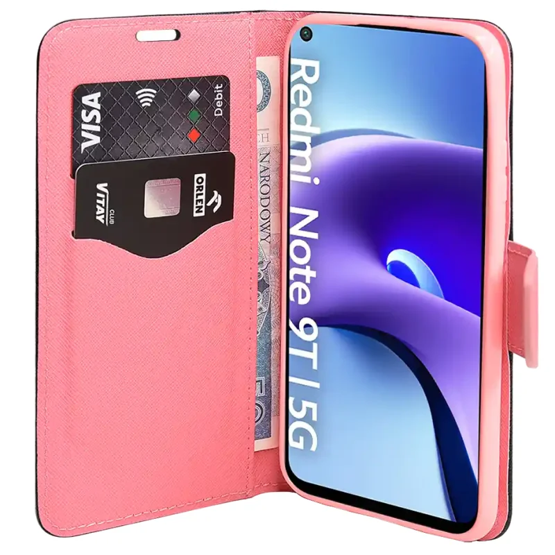 kabura-fancy-xiaomi-redmi-note-9t-5g--czarno-rozowy