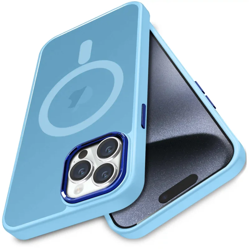 etui-do-iphone-15-pro-max-magsafe-matowe-niebieskie-ze-szklem