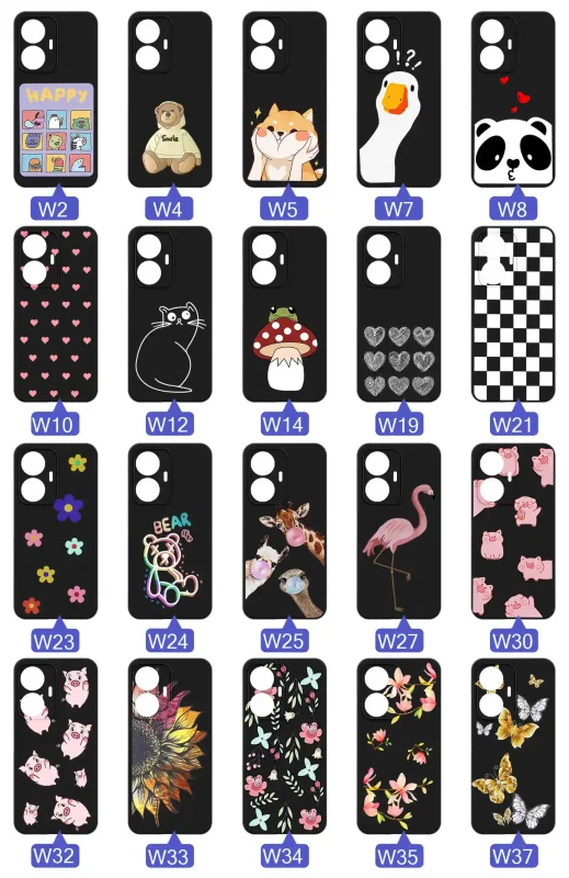 etui-do-realme-c55-malowane-rozne-wzory-dla-dziewczynki-ze-szklem