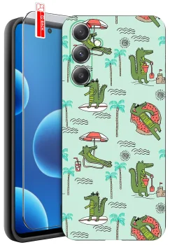 Etui do Samsung Galaxy S24 Fe różne wzory dla chłopca ze szkłem
