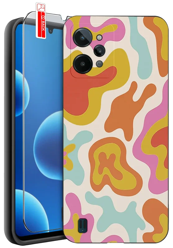 etui-do-realme-c31-malowane-rozne-wzory-dla-dziewczynki-ze-szklem
