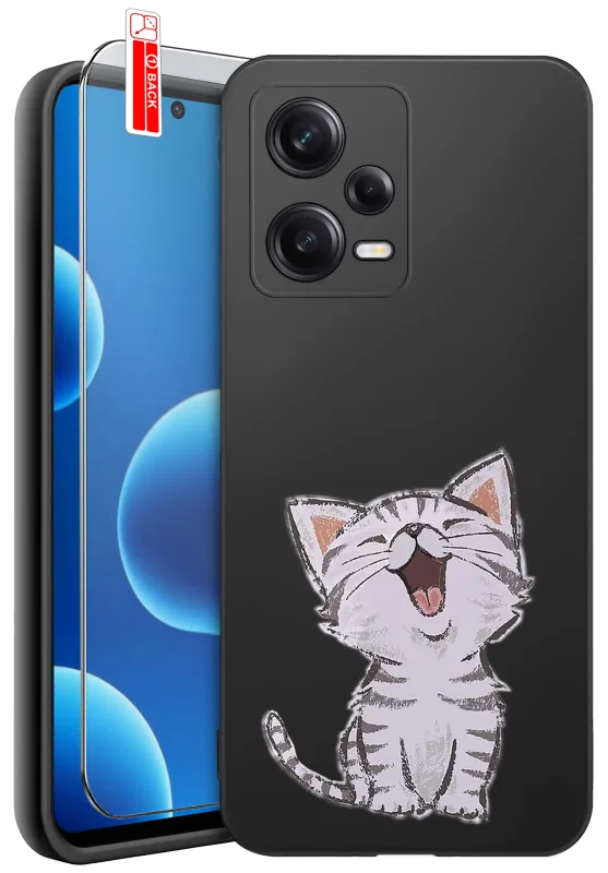 etui-do-xiaomi-redmi-note-12-5g-malowane-rozne-wzory-dla-dziewczynki-ze-szklem