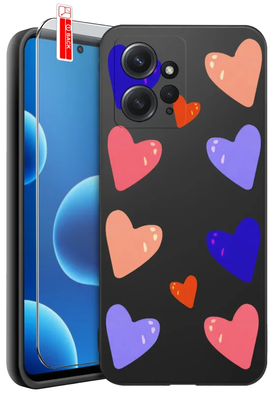 etui-do-xiaomi-redmi-note-12-4g-malowane-rozne-wzory-dla-dziewczynki-ze-szklem