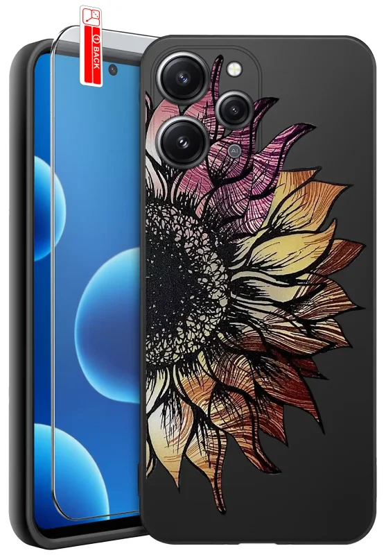 etui-do-xiaomi-redmi-12-4g-malowane-rozne-wzory-dla-dziewczynki-ze-szklem