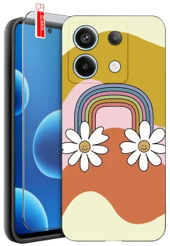 Etui do Xiaomi Redmi Note 13 4G różne wzory dla dziewczynki ze szkłem