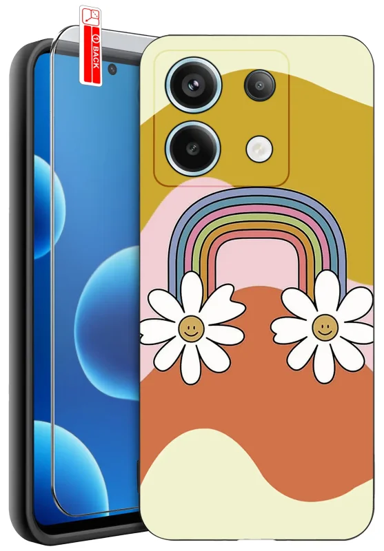etui-do-xiaomi-redmi-note-13-4g-malowane-rozne-wzory-dla-dziewczynki-ze-szklem