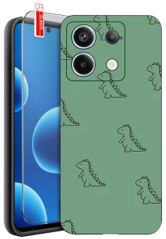 Etui do Xiaomi Redmi Note 13 4G różne wzory dla dzieci ze szkłem