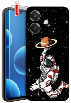 Etui do Oppo A40 / A40m malowane różne wzory męskie ze szkłem