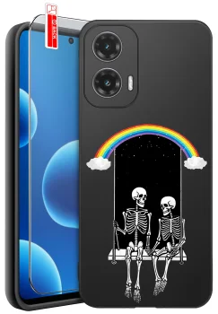 Etui do Motorola Moto G35 5G różne wzory męskie ze szkłem
